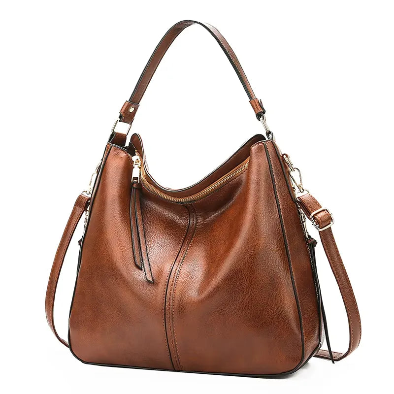 Vegan Leren Hobo Handtas voor Dames Grote Designer Schoudertas Crossbody Tas Vintage Stijl van LevarJewelz
