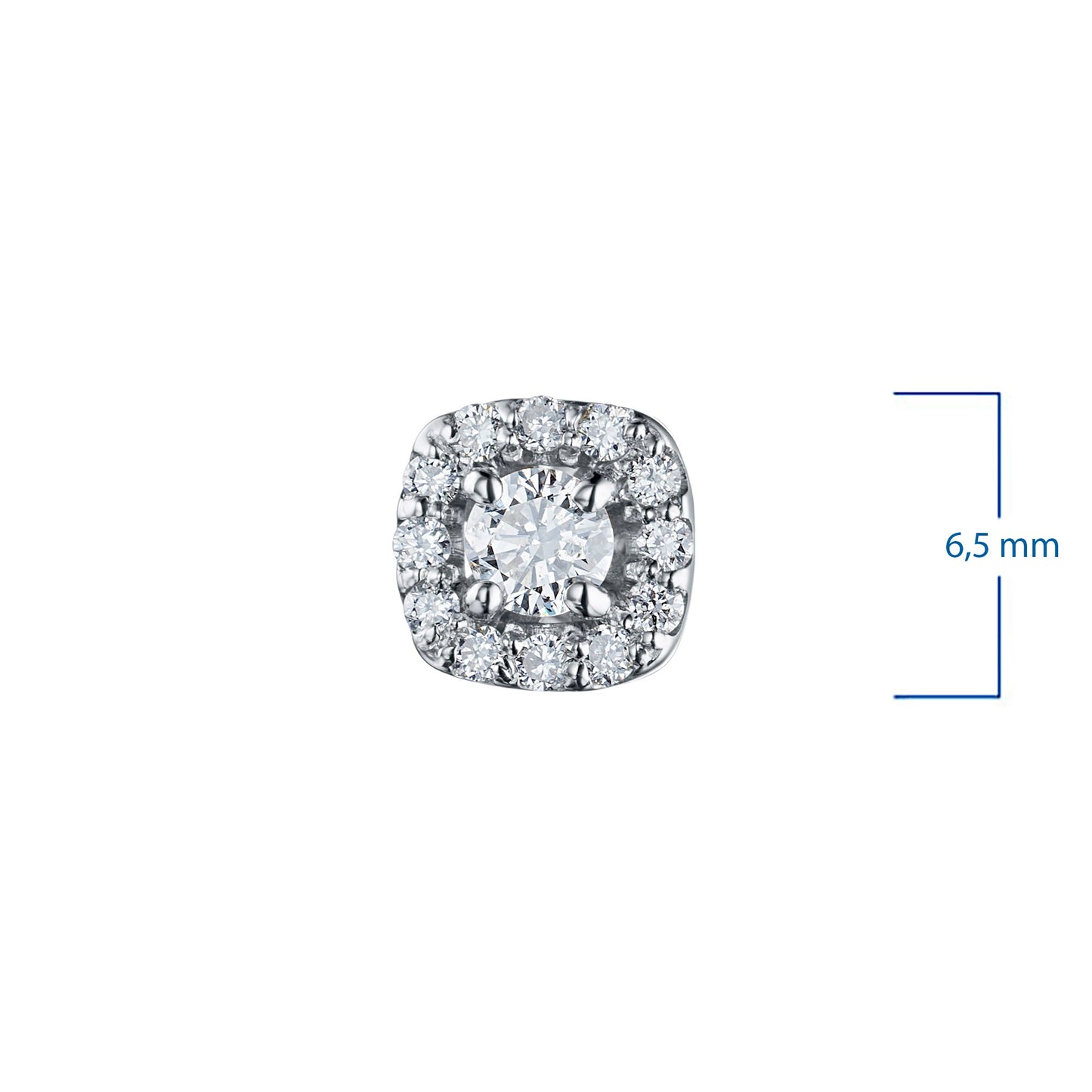 Ohrstecker aus Sterlingsilber mit 26 im Labor hergestellten Diamanten im Rundschliff – Luxusschmuck von LevarJewelz