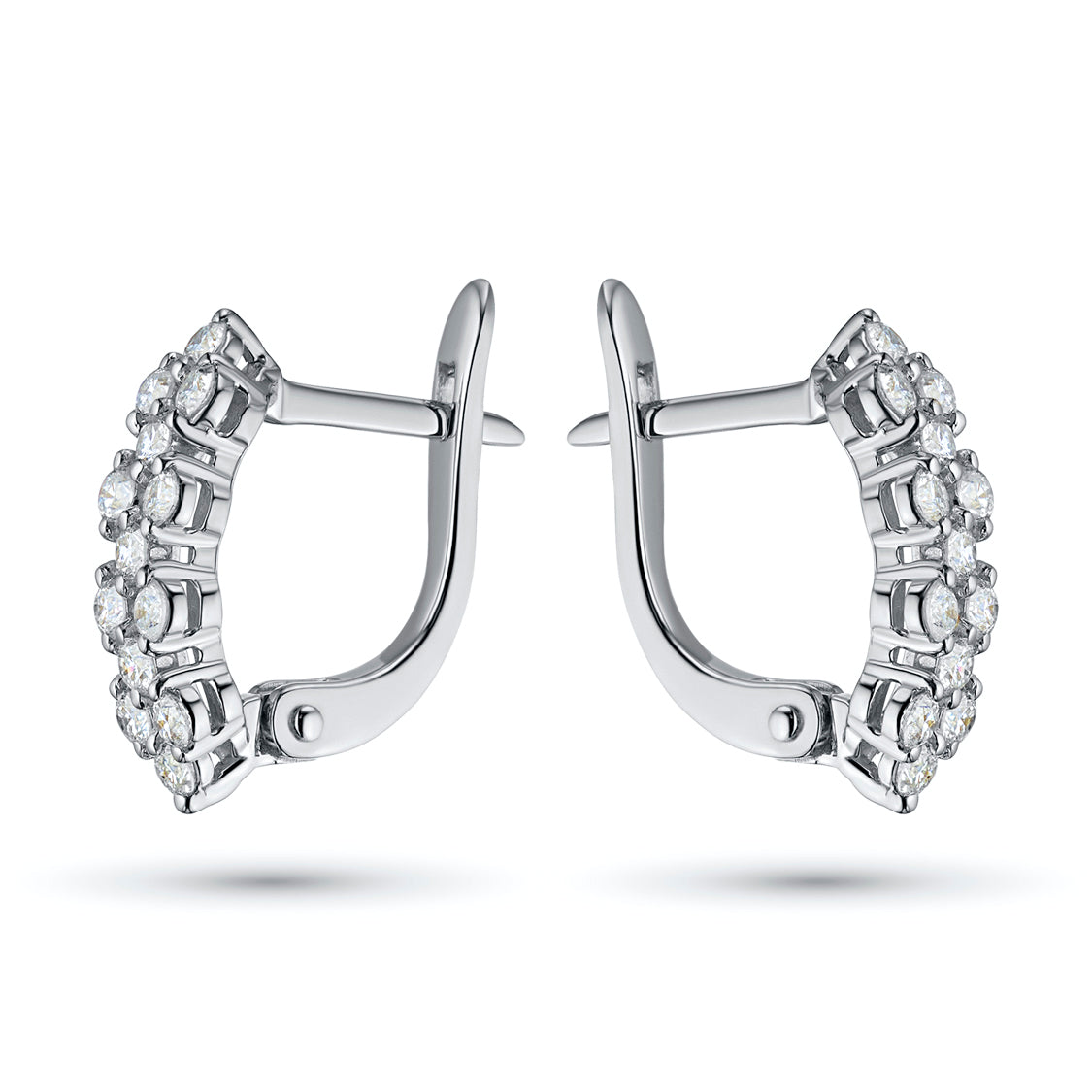 Elegante Sterling-Silber-Ohrringe mit hochklaren Labordiamanten – Luxusschmuck von LevarJewelz