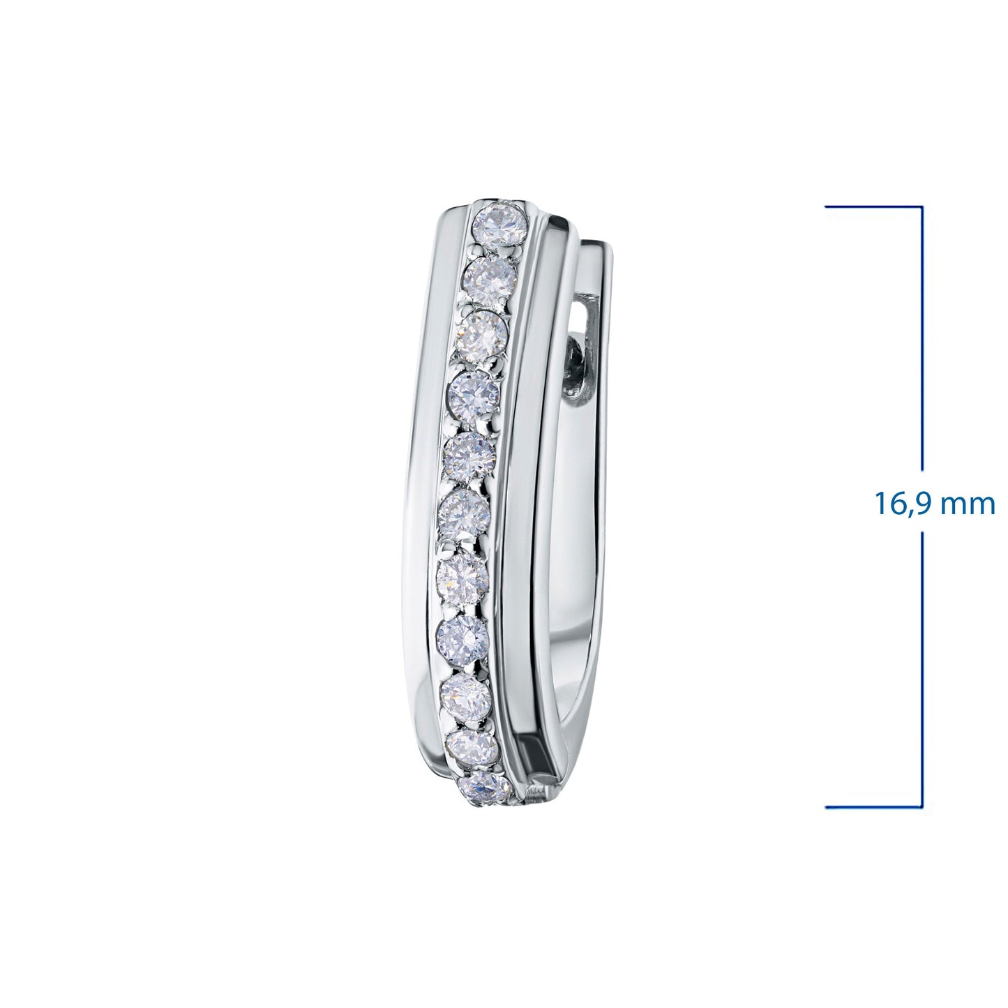 Luxuriöse Sterlingsilber-Ohrringe mit makellosen Diamanten – Eleganter Schmuck von LevarJewelz