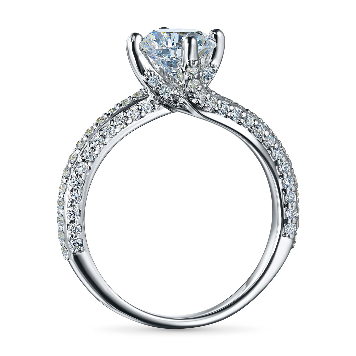 Elegant White Gold Ring with 97 Round-Cut Diamonds 1.679 CT.TW – Luxury Jewelry by LevarJewelz