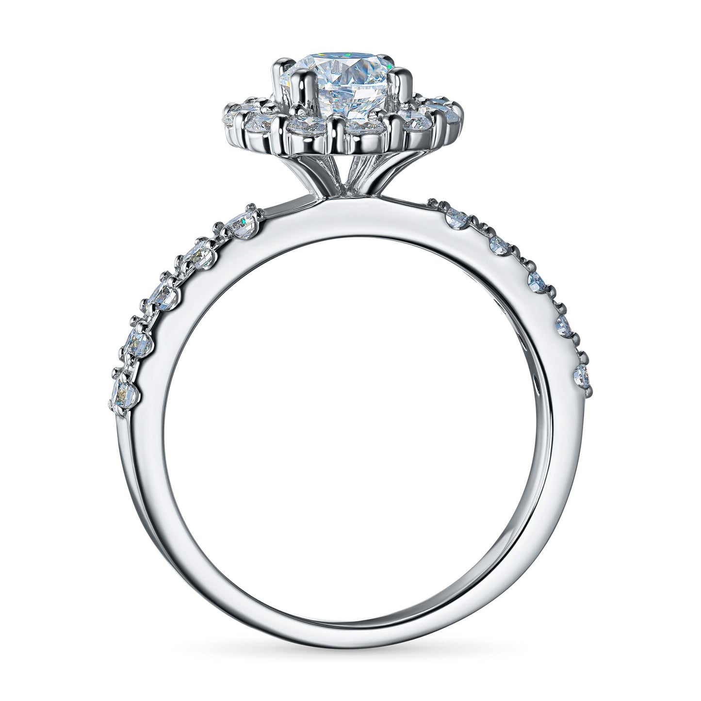 White Gold Ring with 23 Round-Cut Diamonds 1.52 CT.TW – Elegant Luxury Jewelry by LevarJewelz