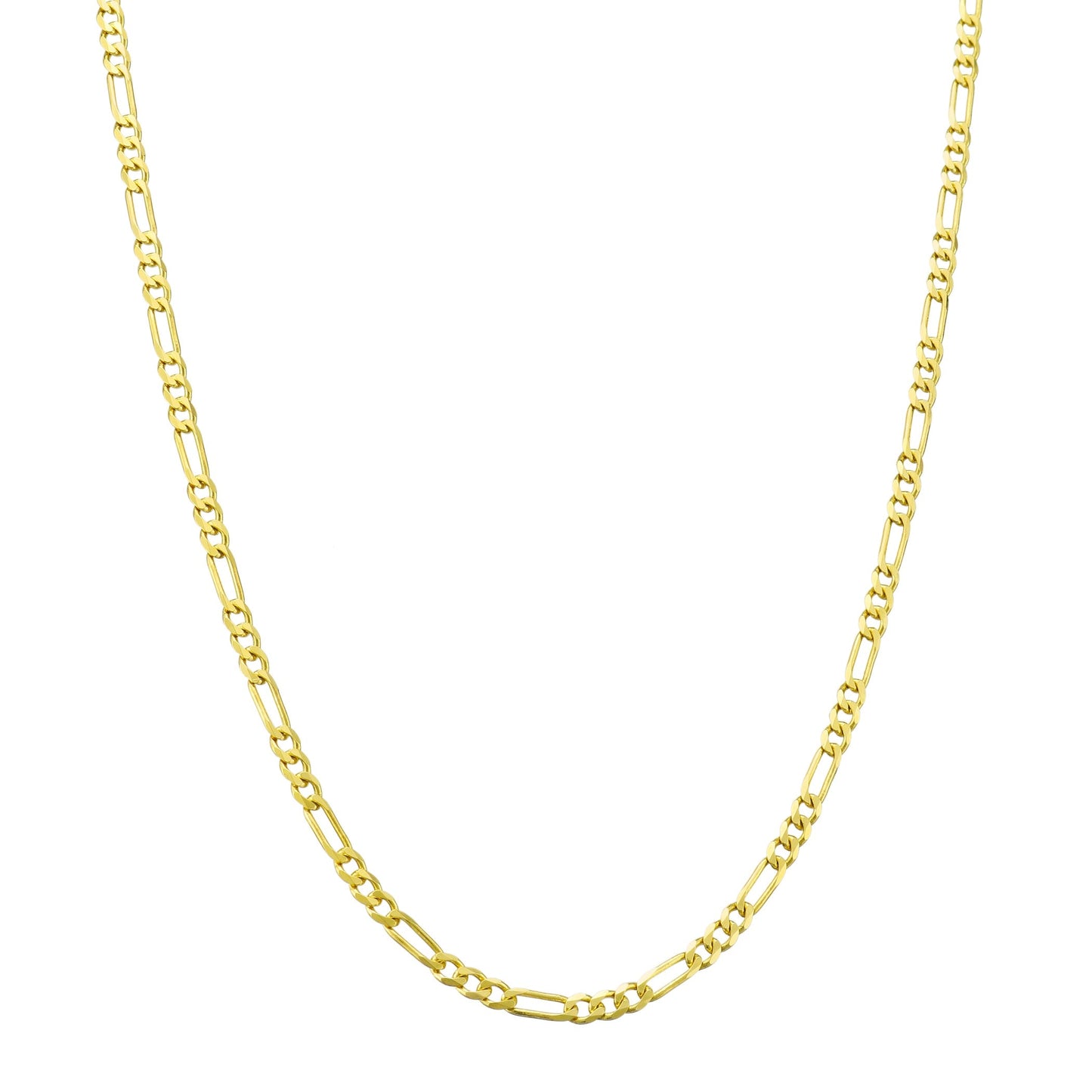 14 Karat Gold Baby Figaro Kette Halskette – Elegante Vintage-inspirierte dünne Kette von LevarJewelz