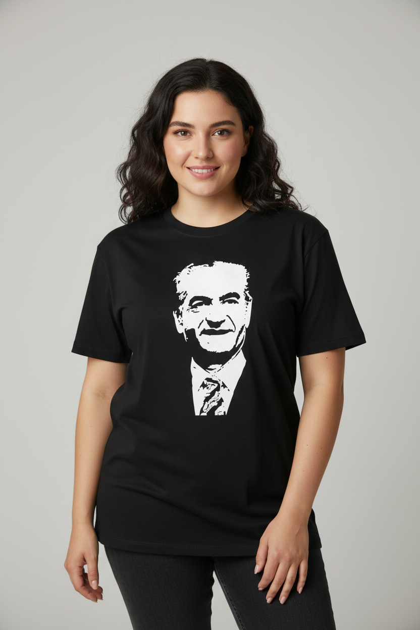 Mohammad Reza Shah Pahlavi Portrait T-Shirt – Short Sleeve & Long Sleeve by LevarJewelz