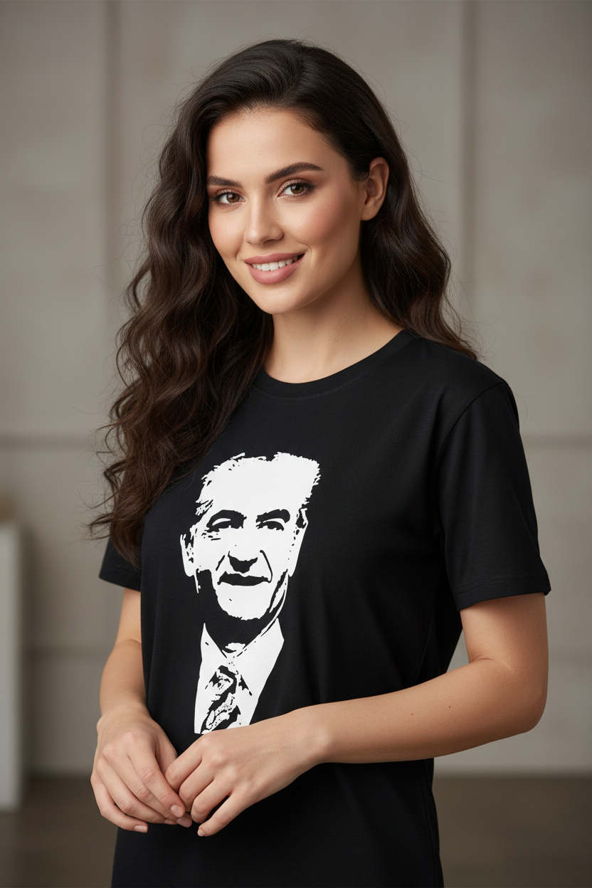 Mohammad Reza Shah Pahlavi Portrait T-Shirt – Short Sleeve & Long Sleeve by LevarJewelz