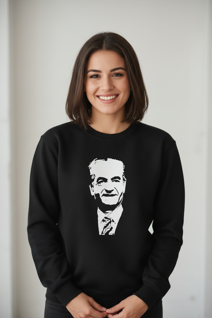 Mohammad Reza Shah Pahlavi Portrait T-Shirt – Short Sleeve & Long Sleeve by LevarJewelz