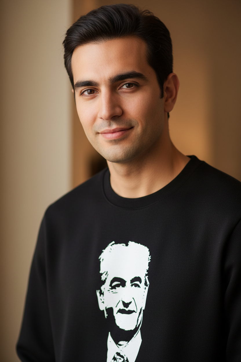 Mohammad Reza Shah Pahlavi Portrait T-Shirt – Short Sleeve & Long Sleeve by LevarJewelz