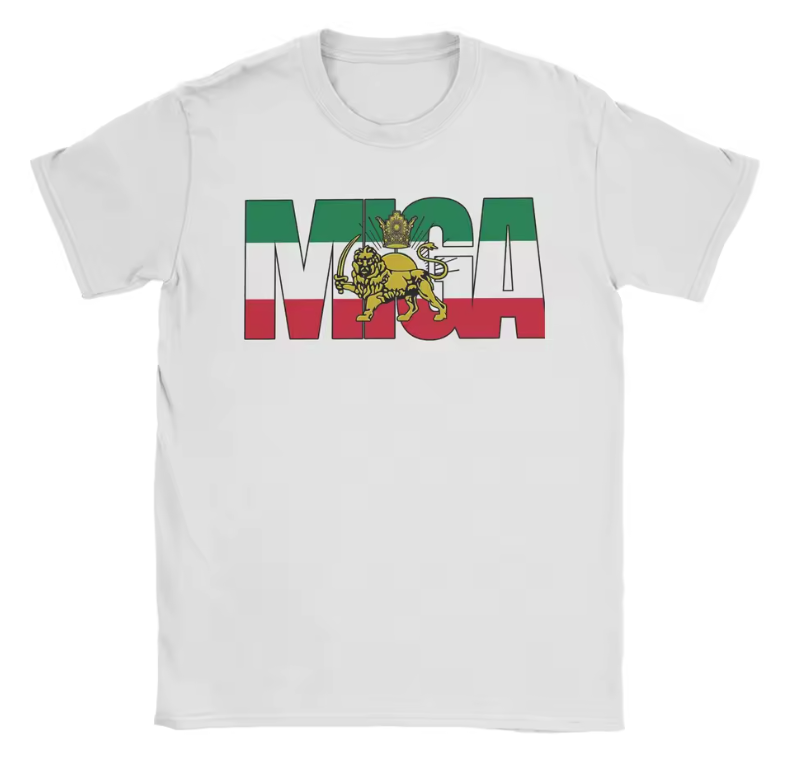 MIGA T-shirt met leeuw en kroonprint voor dames en heren | T-shirt met korte mouwen