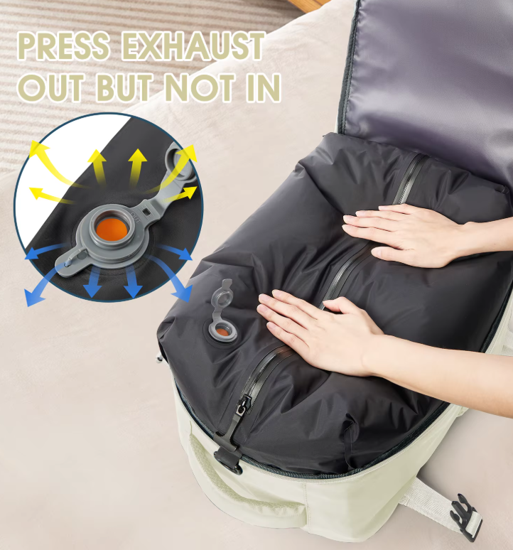 Ryanair Cabin Reisrugzak met Pomp – Air Vacuum Compressie Laptoptas voor Mannen & Vrouwen, Vlucht Handbagage