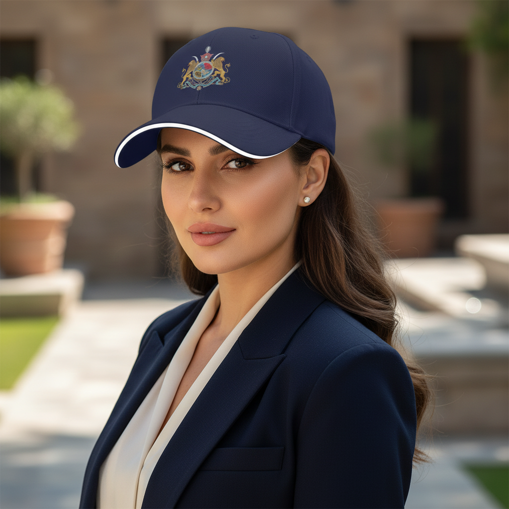 Persian Imperial Lion Shah Hat – Iranian Royal Arms Coat of Arms Unisex Hat