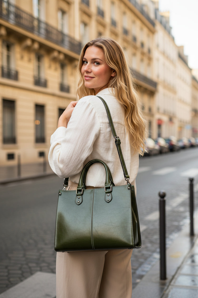 Dameshandtas van echt leer Crossbody Schoudertas – Elegante kantoor- en alledaagse designerstijl van LevarJewelz