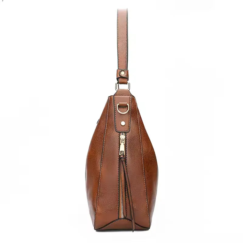 Vegan Leren Hobo Handtas voor Dames Grote Designer Schoudertas Crossbody Tas Vintage Stijl van LevarJewelz