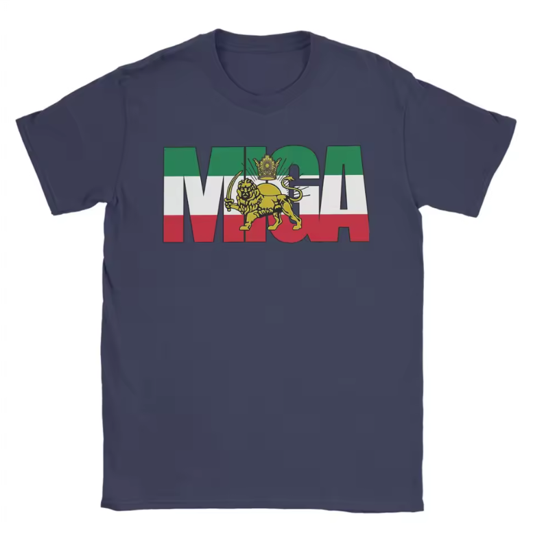 MIGA T-shirt met leeuw en kroonprint voor dames en heren | T-shirt met korte mouwen