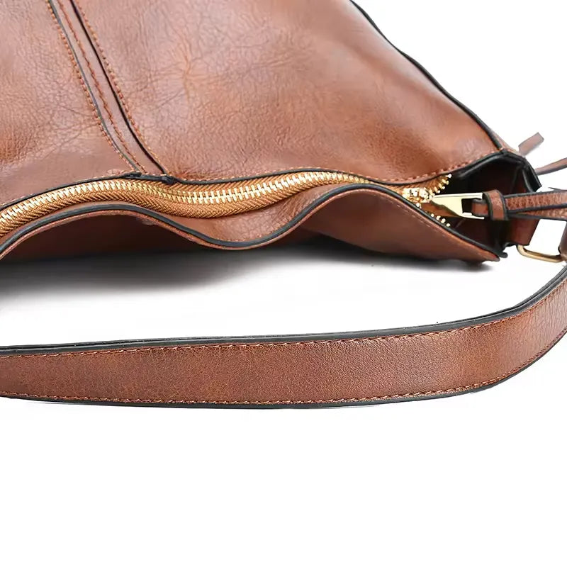 Vegan Leren Hobo Handtas voor Dames Grote Designer Schoudertas Crossbody Tas Vintage Stijl van LevarJewelz