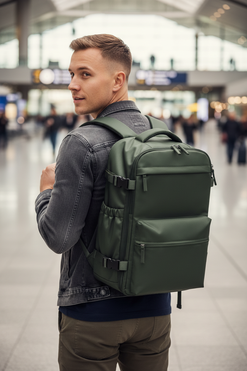 Ryanair Cabin Reisrugzak met Pomp – Air Vacuum Compressie Laptoptas voor Mannen & Vrouwen, Vlucht Handbagage