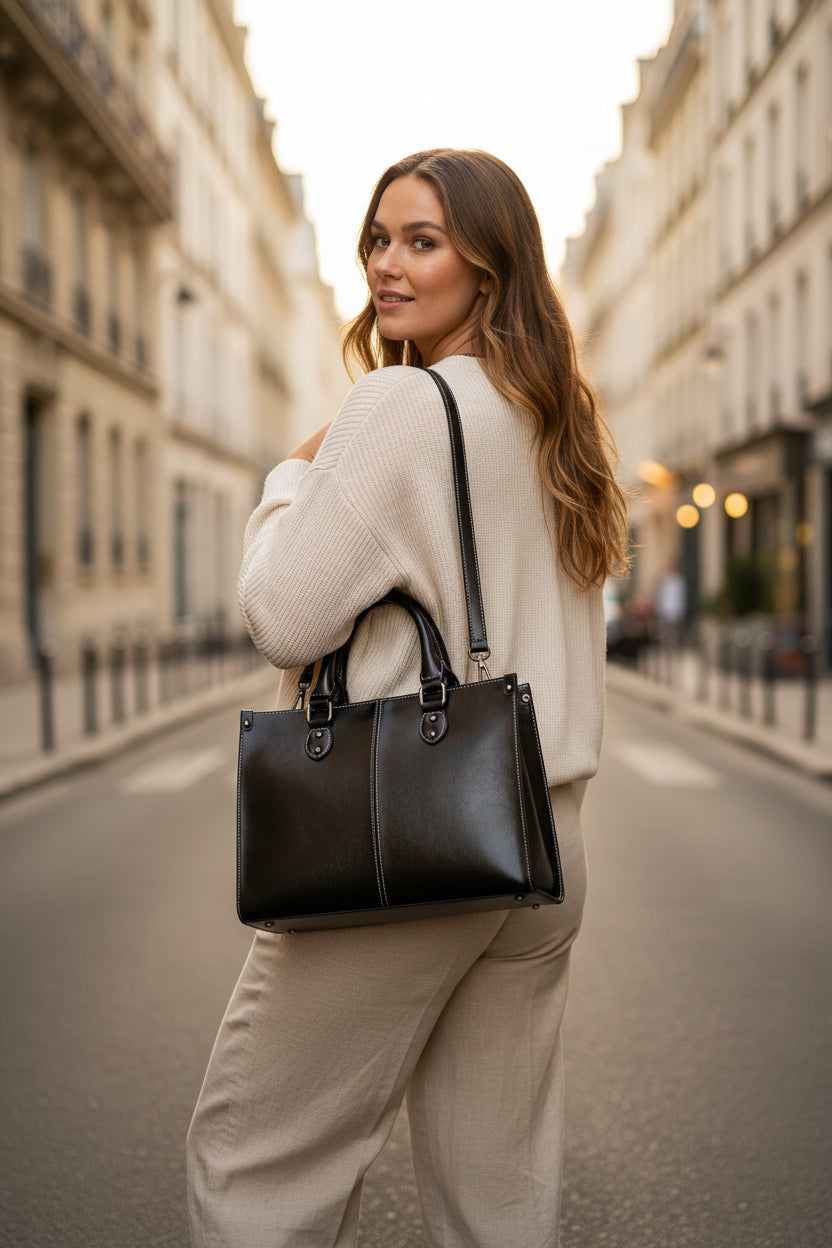 Dameshandtas van echt leer Crossbody Schoudertas – Elegante kantoor- en alledaagse designerstijl van LevarJewelz