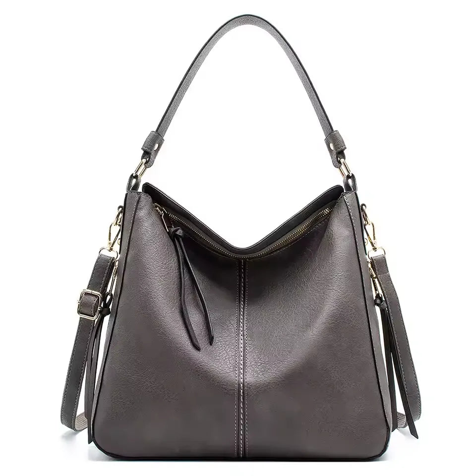 Vegan Leren Hobo Handtas voor Dames Grote Designer Schoudertas Crossbody Tas Vintage Stijl van LevarJewelz