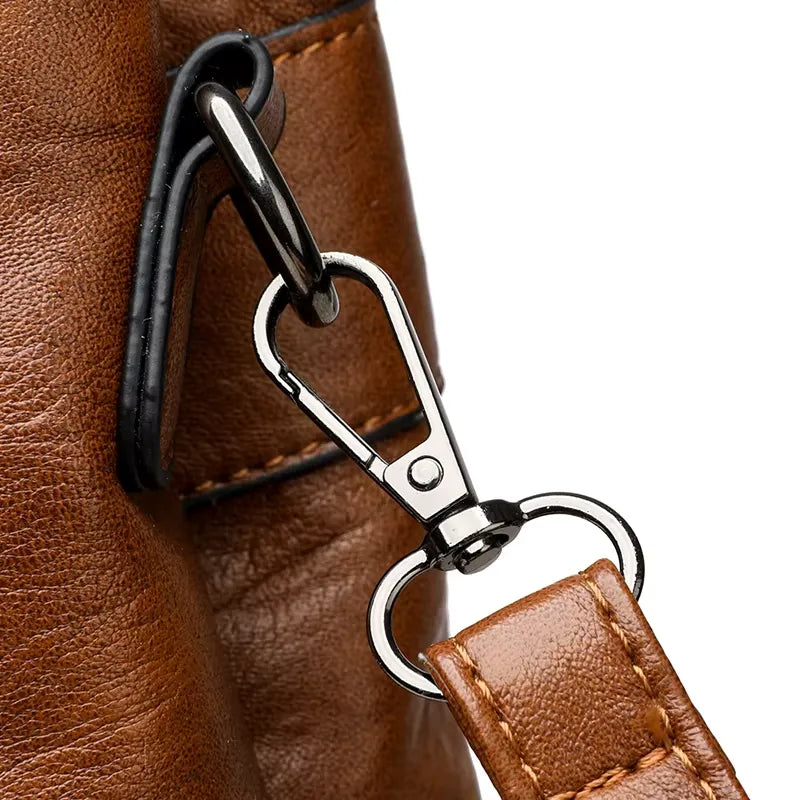 Dames handtas van veganistisch leer – Grote casual tote bag, schouder- en crossbodytas voor dagelijks gebruik van LevarJewelz