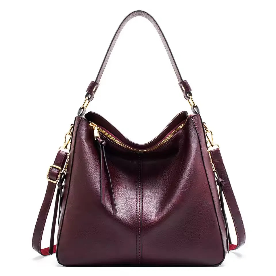 Vegan Leren Hobo Handtas voor Dames Grote Designer Schoudertas Crossbody Tas Vintage Stijl van LevarJewelz