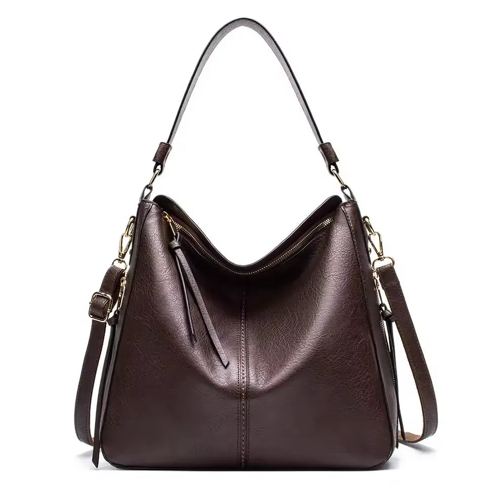 Vegan Leren Hobo Handtas voor Dames Grote Designer Schoudertas Crossbody Tas Vintage Stijl van LevarJewelz