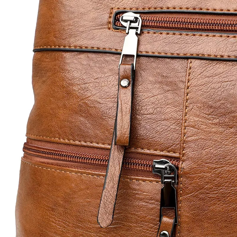 Dames handtas van veganistisch leer – Grote casual tote bag, schouder- en crossbodytas voor dagelijks gebruik van LevarJewelz