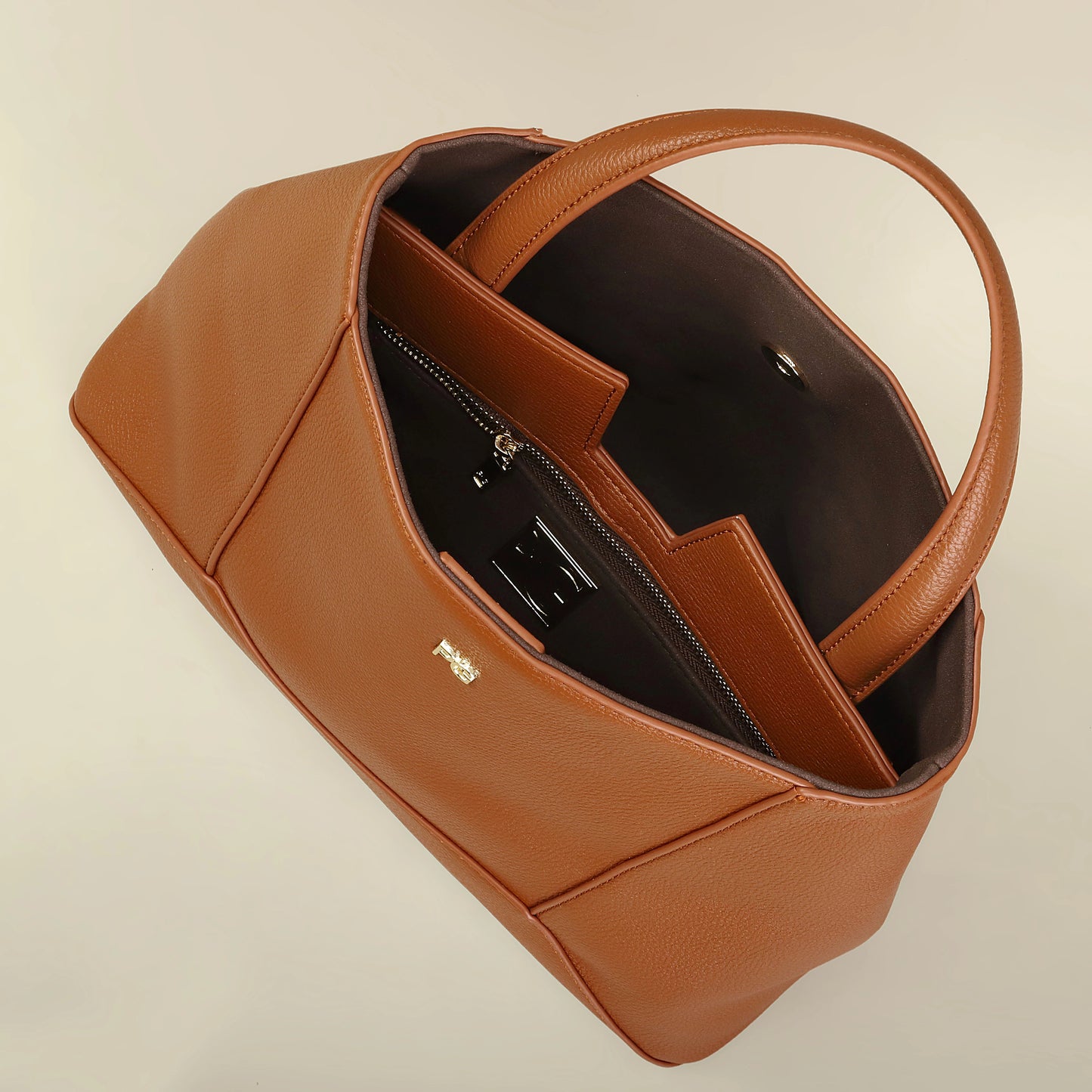 Echte leren draagtas voor dames – Geometrische schoudertas voor werk, winkelen en dagelijks gebruik | LevarJewelz