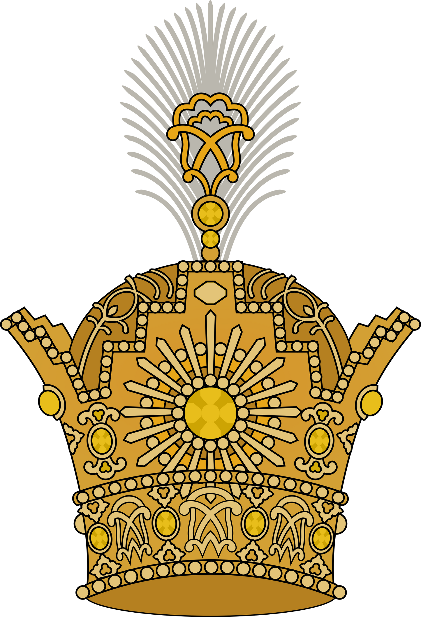 Iranian Lion and Sun (Shir o Khorshid) Flag with Pahlavi Crown (Taj)  – Double Sided