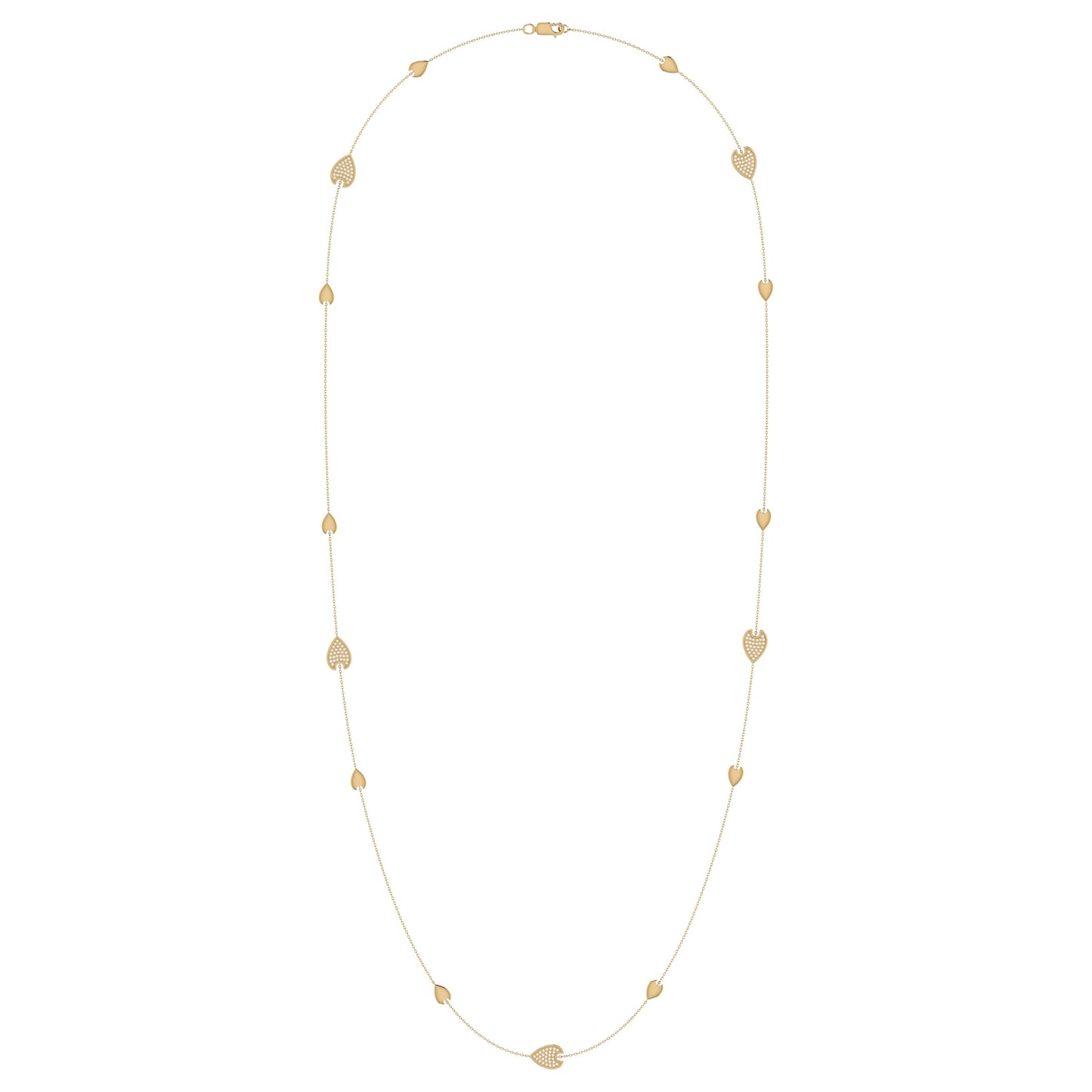 Avani Raindrop gelaagde diamanten ketting in 14K geelgoud verguld - luxe sieraden van LevarJewelz 