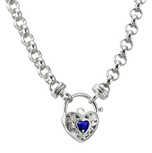 Luxury Jewelry by LevarJewelz | 925 Sterling Silver Plated 6mm Belcher Chain Necklace with Dark Blue Filigree Locket – Shine Beyond Limits