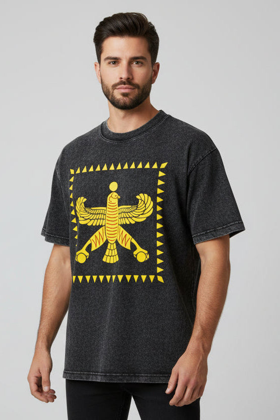 T-shirt met Perzische vlag van het Achaemenidische Rijk - Heritage T-shirt met korte mouwen | Luxe kleding van LevarJewelz 