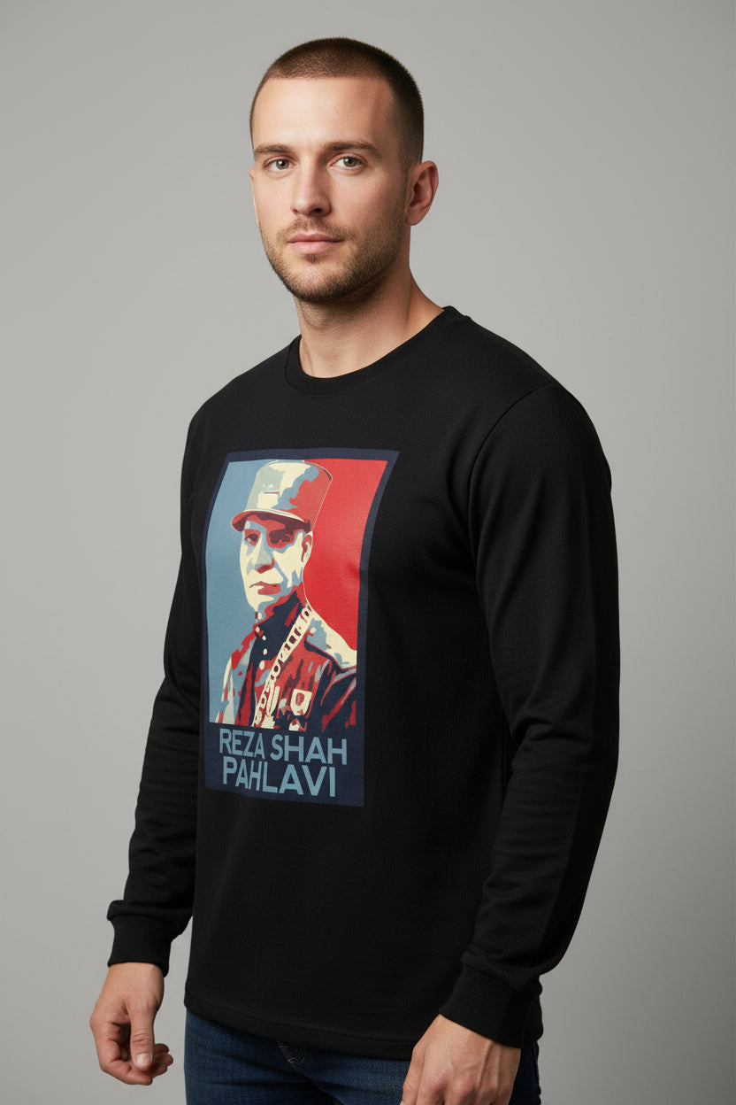 Reza Shah Pahlavi T-shirt – Vintage gewassen, korte en lange mouwen | LevarJewelz