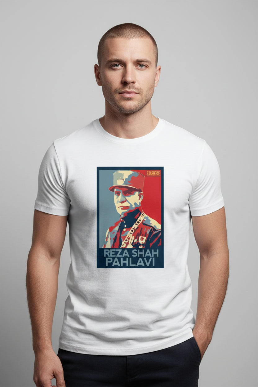 Reza Shah Pahlavi T-shirt – Vintage gewassen, korte en lange mouwen | LevarJewelz