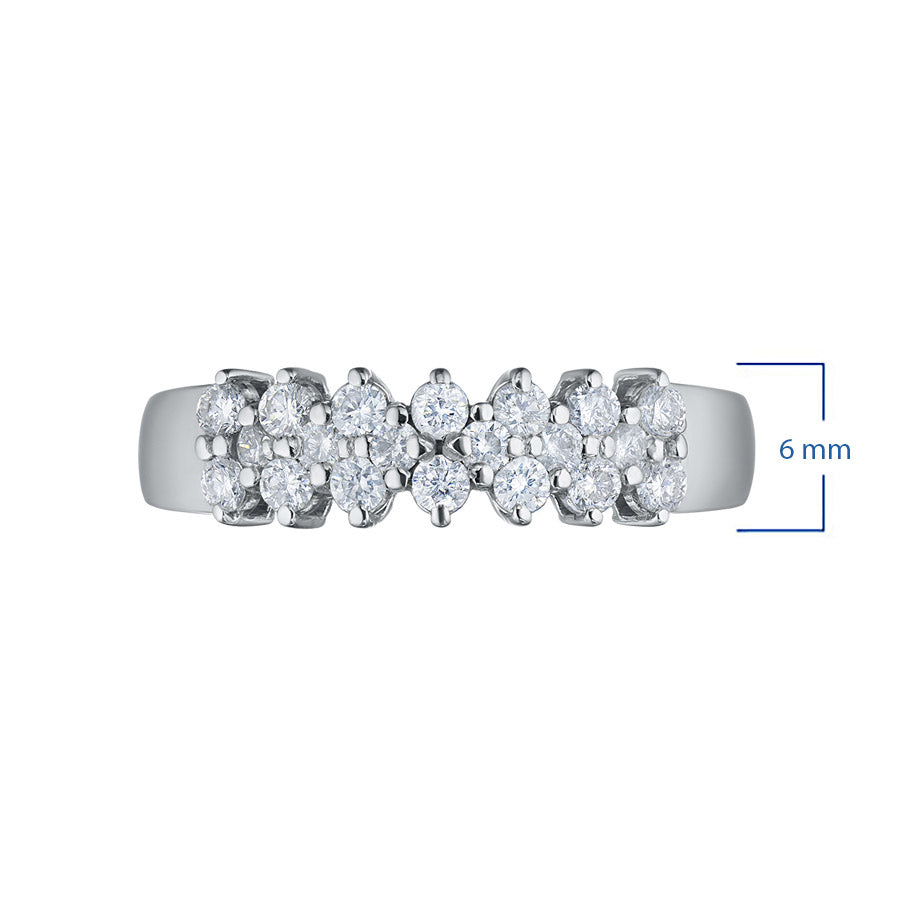 Sterling-Silberring mit 20 im Labor hergestellten Diamanten im Rundschliff, 0,58 CT.TW – Luxusschmuck von LevarJewelz 