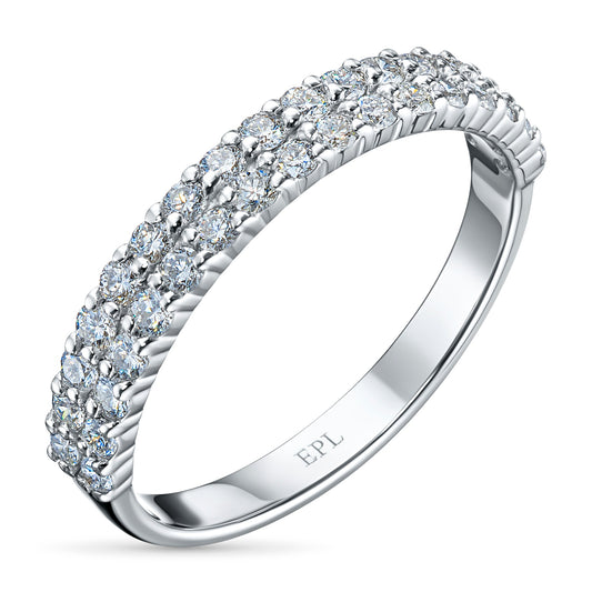 Sterling Silver Diamond Ring - Elegant Design with Flawless Clarity by LevarJewelz