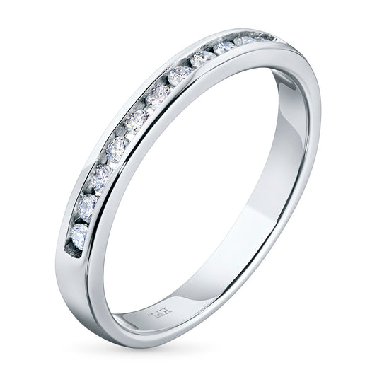 Elegant Sterling Silver Ring with 11 Round-Cut Lab Diamonds – Luxury Jewelry by LevarJewelz