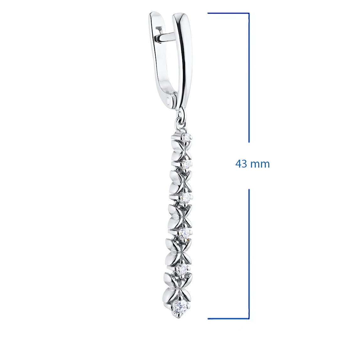 Luxury Sterling Silver Diamond Earrings – Elegant Fine Jewelry by LevarJewelz