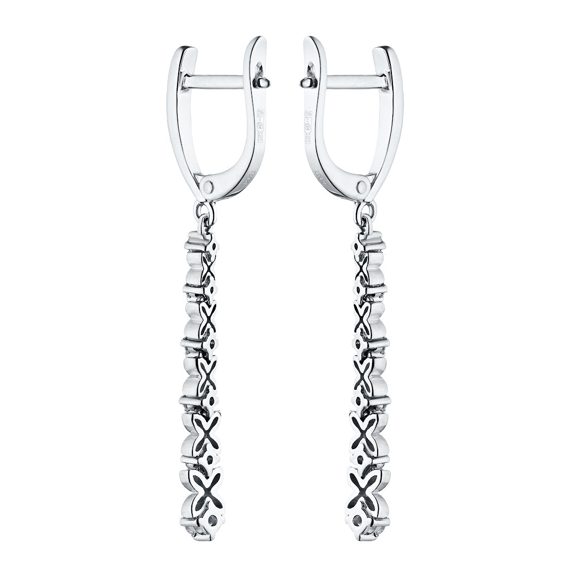 Luxury Sterling Silver Diamond Earrings – Elegant Fine Jewelry by LevarJewelz