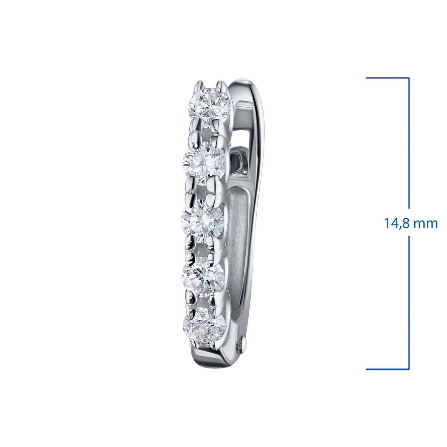 Luxuriöse Sterlingsilber-Ohrringe mit makellosen Diamanten – Eleganter Schmuck für Männer und Frauen von LevarJewelz 