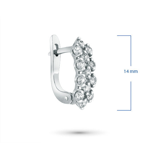 Elegante Sterling-Silber-Ohrringe mit hochklaren Labordiamanten – Luxusschmuck von LevarJewelz 