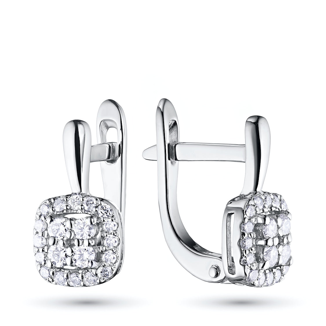 Sterling Silber Ohrringe mit lupenreinen Diamanten – Eleganter Luxusschmuck von LevarJewelz 