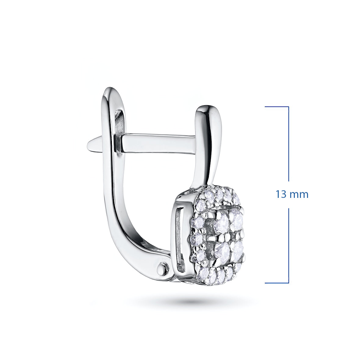 Sterling Silber Ohrringe mit lupenreinen Diamanten – Eleganter Luxusschmuck von LevarJewelz 