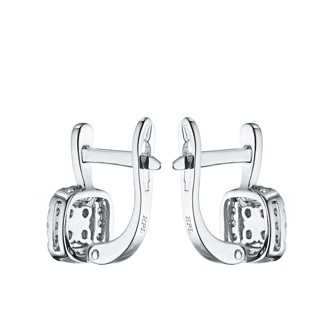 Sterling Silber Ohrringe mit lupenreinen Diamanten – Eleganter Luxusschmuck von LevarJewelz 