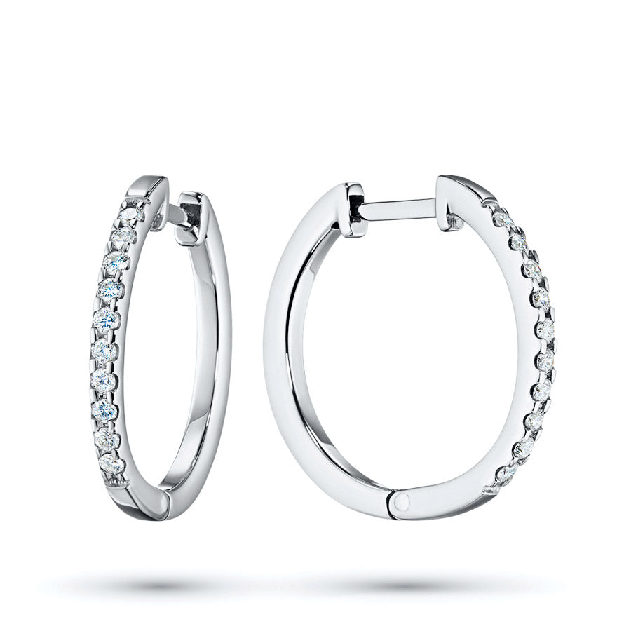 Sterling Silver Earrings with Flawless Diamonds - Luxury Jewelry by LevarJewelz