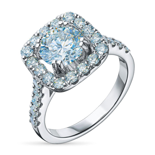 White Gold Ring with 29 Round-Cut Diamonds 2.509 CT.TW – Luxury Jewelry for Women & Men by LevarJewelz
