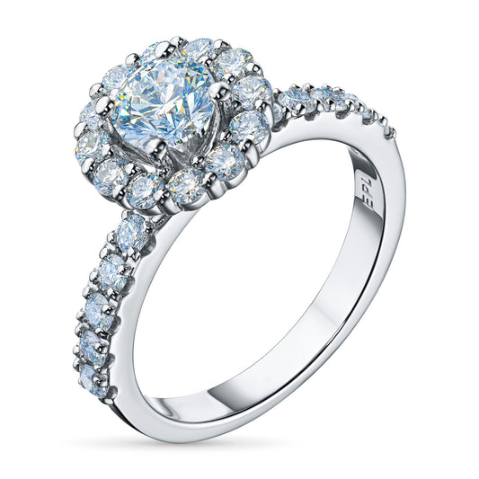 White Gold Ring with 23 Round-Cut Diamonds 1.52 CT.TW – Elegant Luxury Jewelry by LevarJewelz