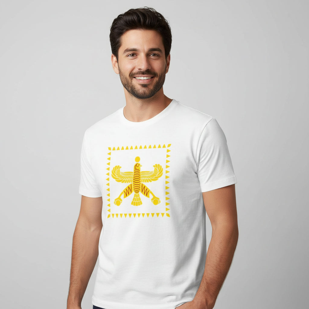 T-shirt met de vlag van het Perzische Achaemenidische Rijk van LevarJewelz